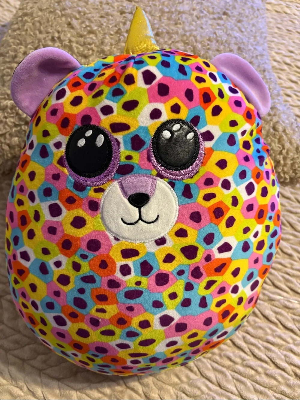 Ty Giselle Rainbow Caticorn Plush Unicorn Cat Bag Stuffer